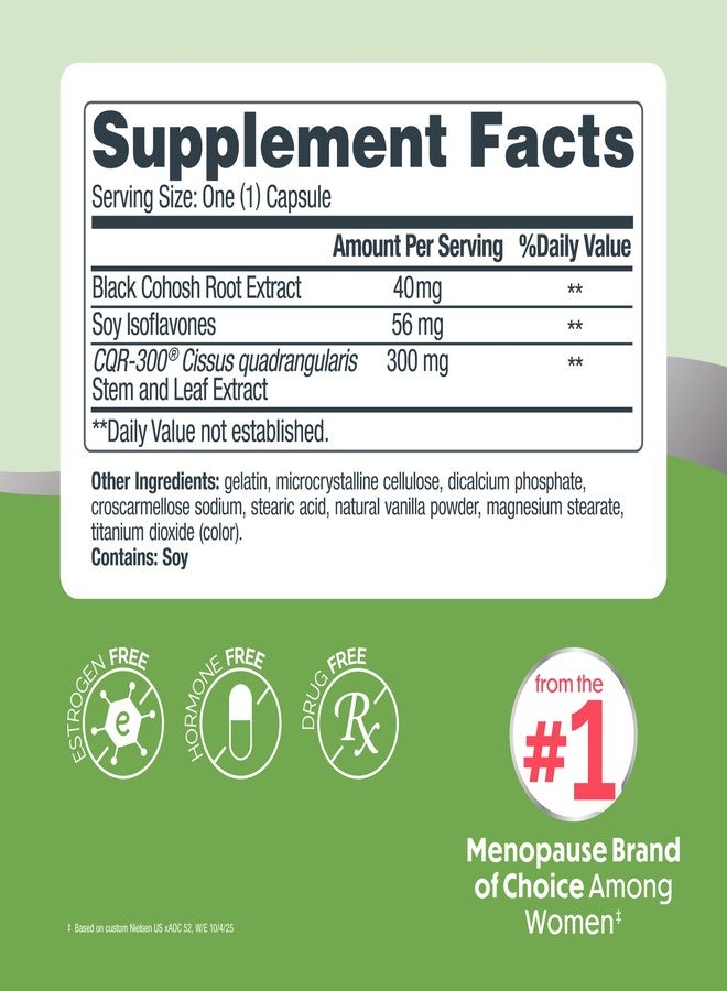 إستروفين لتخفيف أعراض ما قبل انقطاع الطمث، 30 قرصًا، مكونات مثبتة سريريًا، يوفر راحة من أعراض انقطاع الطمث بالإضافة إلى تخفيف التعرق الليلي والهبات الساخنة، خالٍ من الأدوية أو الإستروجين - Image 3
